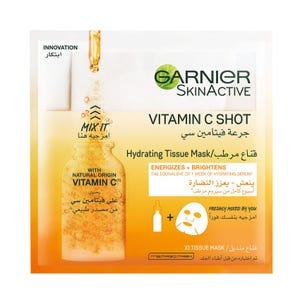 Garnier mask mixed with a refreshing mixture with a hydrating dose of vitamin C refreshes and boosts radiance 33g