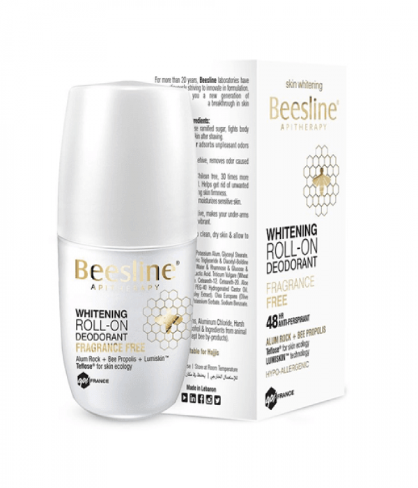 Beesline Deo Roll-On Whitening Fragrance Free 50ml
