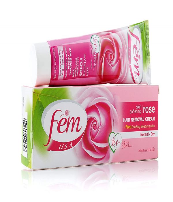 Fem hair removal cream with rosa oil 120 ml