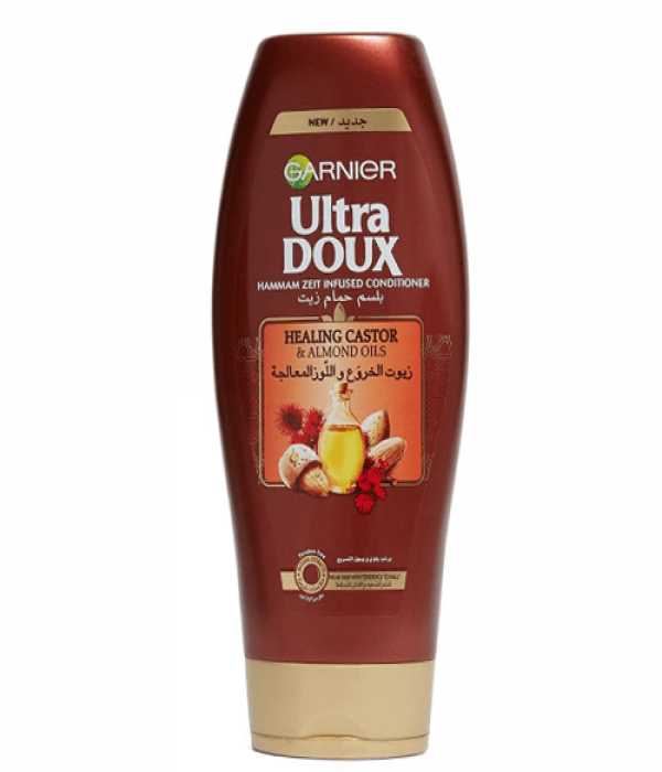 Garnier Ultra Doux Hair Oil Conditioner with Healing Castor and Almond Oils - 400ml