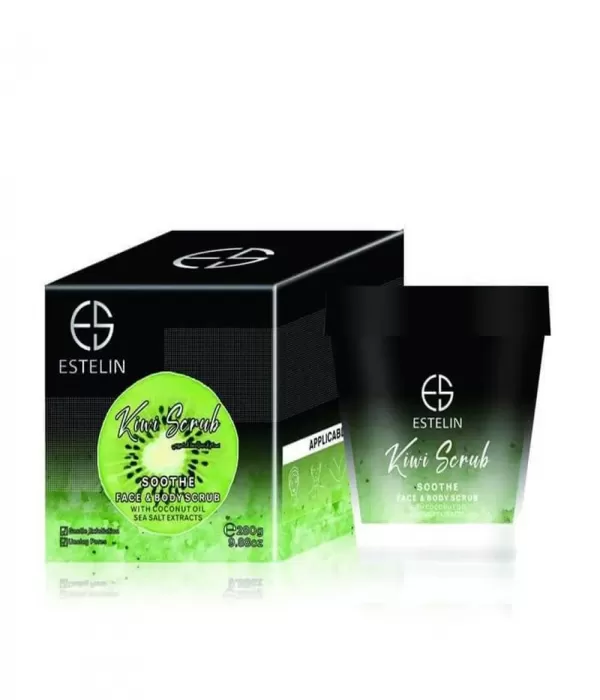 Estellen Whitening Body and Face Scrub with Kiwi Extract 280gm
