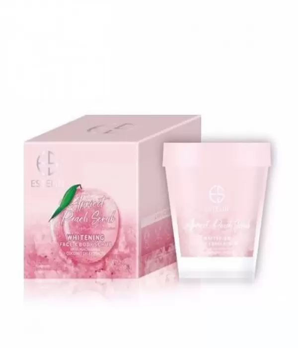 Estelene whitening face and body scrub with apricot and peach extracts 280gm