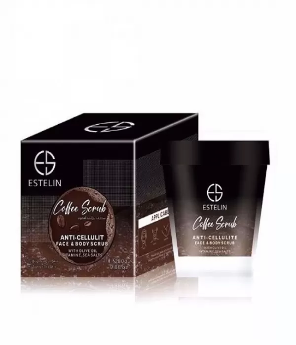 Estelyn Whitening Body and Face Scrub with Coffee Extract 280gm