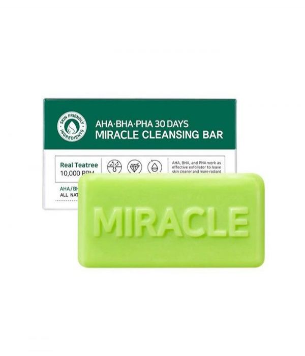 Some by Mi Miracle Soap with Alpha, Beta and Polyhydroxy Acids 30 days to cleanse the skin 95g