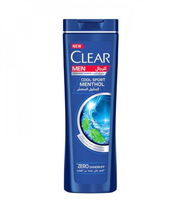 Clear Cool Sport Anti-Dandruff Shampoo with Fresh Menthol, for Men, 400ml