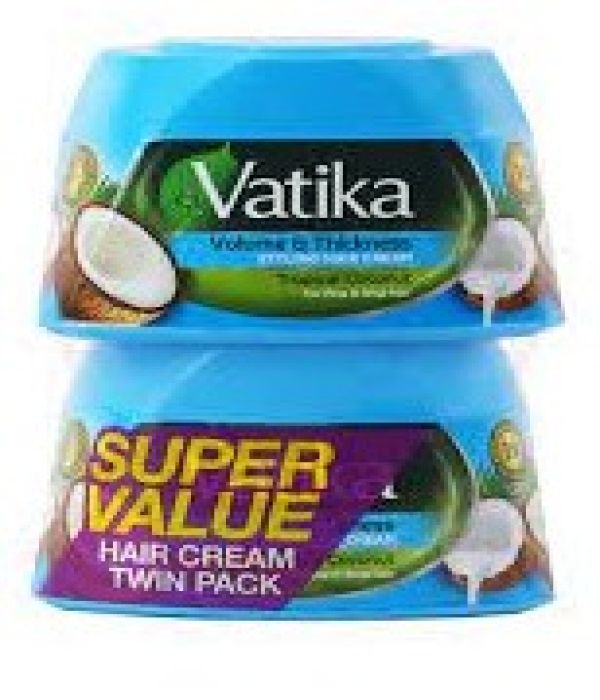 Vatika Styling Cream Thick Volume Tropical Coconut 2*140 g