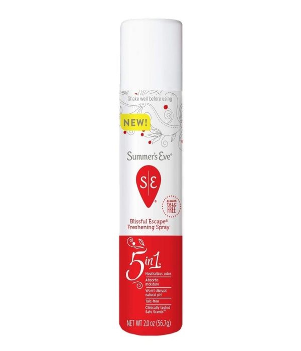 Summer Eve Intimate Spray Deodorant Scented With Fresh Apple Extract - 56.7g