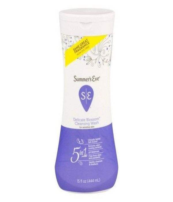 Summer Eve Blossom Sensitive Area Wash, with a floral scent