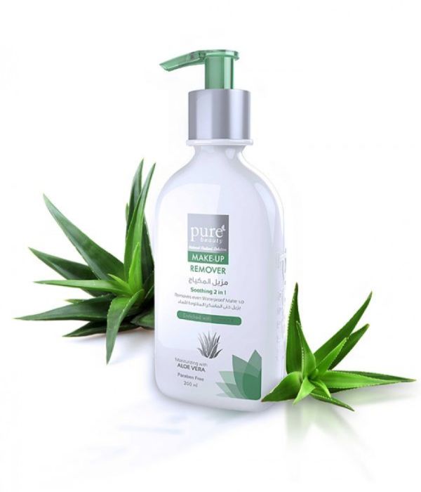 Pure beauty make-up remover and moisturizer with aloe vera 200ml