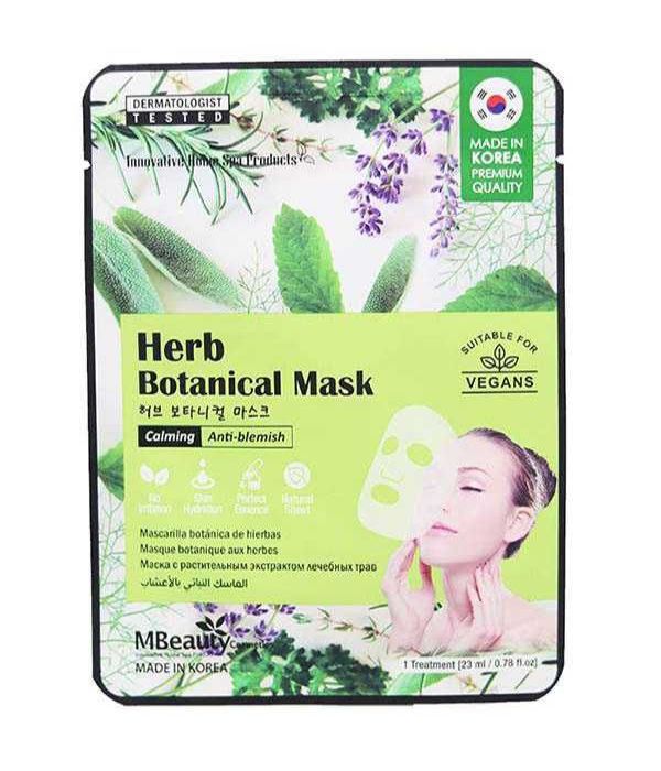 M beauty face mask with botanical herbs 1 piece