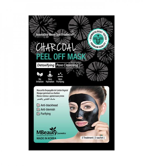 M Beauty Peel-Off Mask Charcoal 3*7g