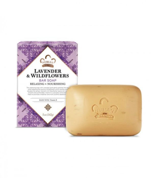 Nubian Heritage Lavender and Wildflowers Soap Bar 142g