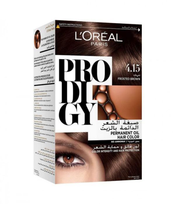 Prodigy Permanent Hair Dye with Oil 4.15 Cold Brown by L'Oreal Paris