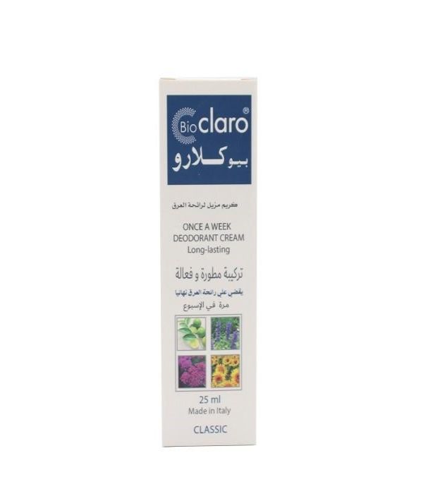 Bio Claro Classic Deodorant Cream, 25 ml