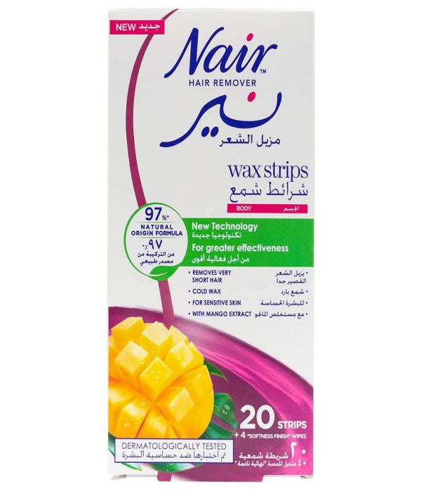 Nair Mango Body Wax Strips - 20 Strips