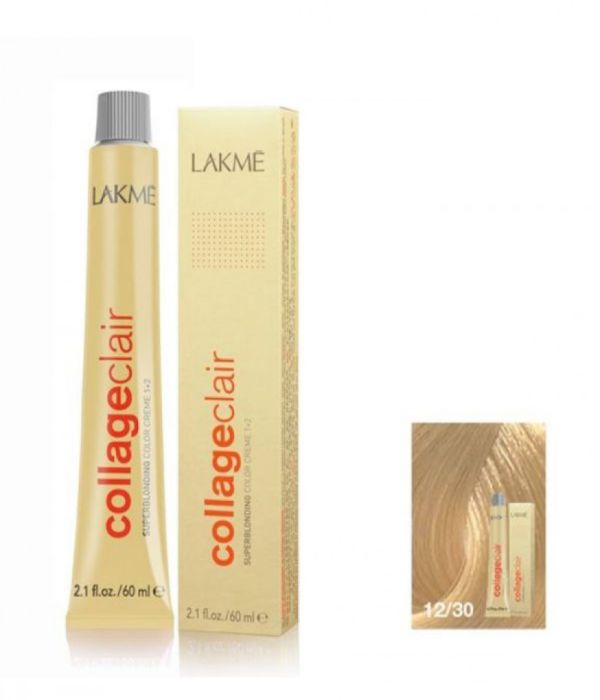 Lakme Collage Clear Hair Color Cream 12/30 L. Gold Blonde 60ml