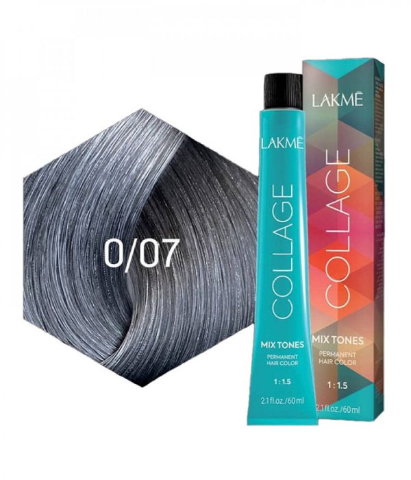 Lakme Collage Mixtone Hair Color 07/0 Silver 60ml