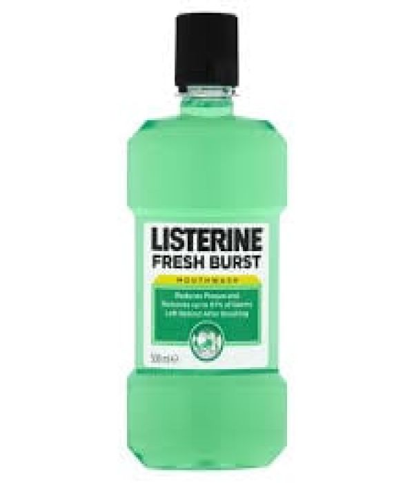 Listerine Fresh Burst mouthwash 500ml