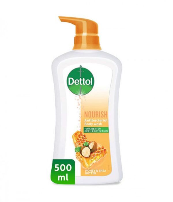 Dettol Nourish Anti-Bacterial Body Wash With Honey & Shea Butter 500ml