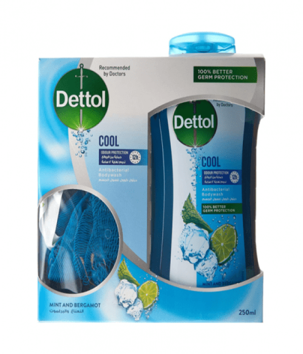Dettol Cool Body Wash With Loofah - 250ml