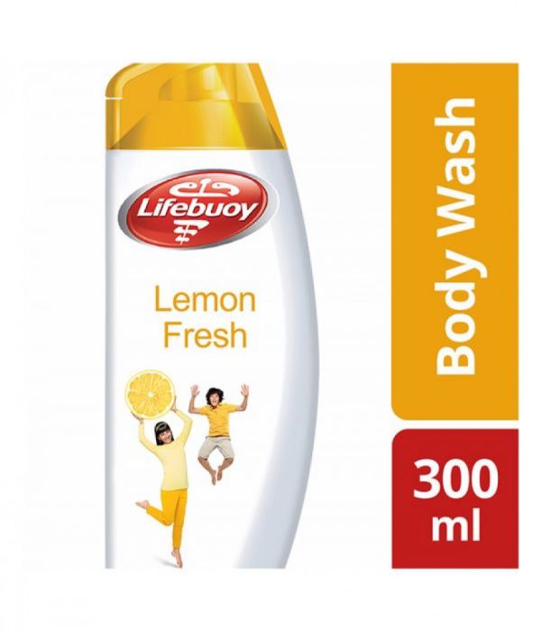 Lifebuoy Anti-Bacterial Body Wash with Lemon Fresh Loofah 300ml