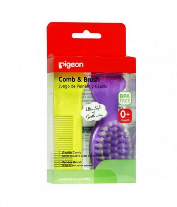 Pigeon Newborn Comb & Hairbrush Set