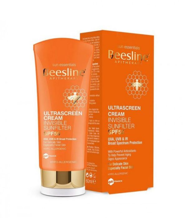 Beesline Ultrascreen Cream Transparent Sunscreen SPF 50 60ml