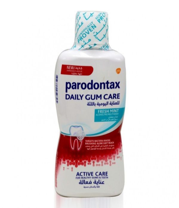 parodontax daily mouthwash for gum care mint fresh 500ml