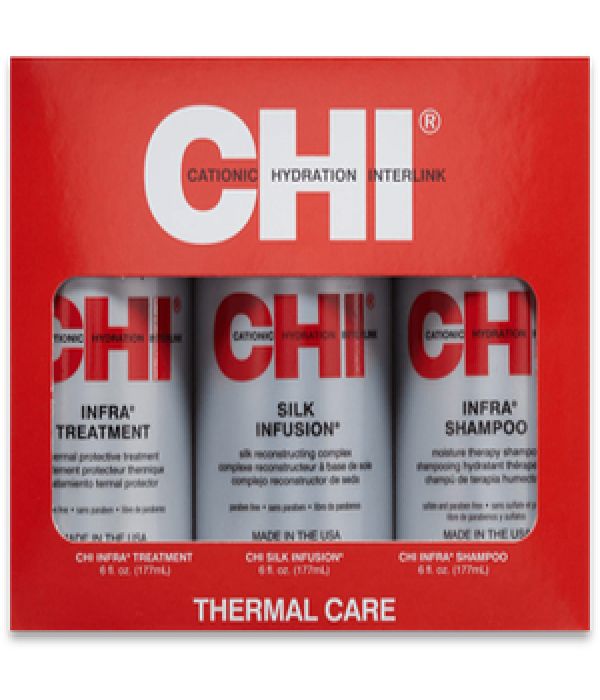 CHI Trio Set shampoo, conditioner and serum for damaged hair