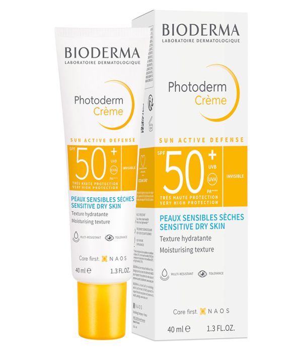 Bioderma sunscreen for dry and sensitive skin, SPF 50+, 40ml