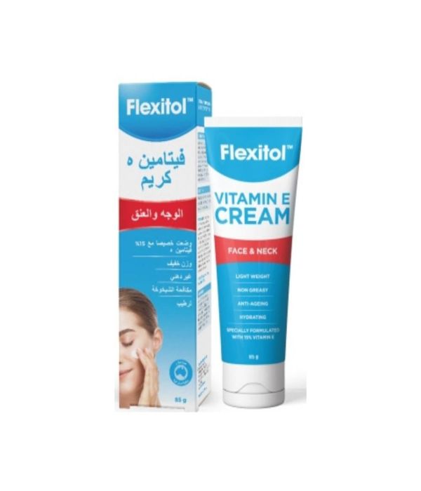 Flexitol, Vitamin E Cream For Face And Neck , 85gm