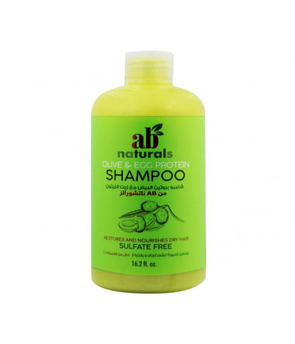 AB Naturals Egg Protein Shampoo with Olive Oil, Sulfate Free