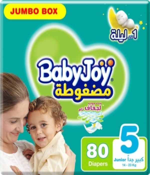 Baby Joy - Diapers for children, size (5), extra large, 14-23 kg, 80 diapers